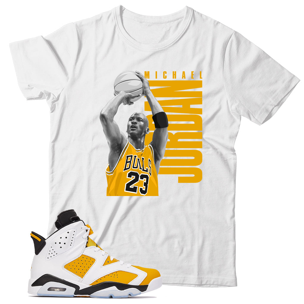 Jordan 6 Yellow Ochre shirt