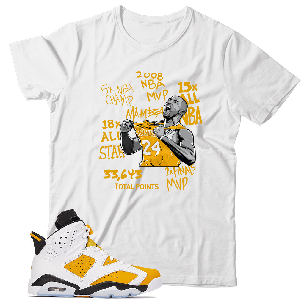 Jordan 6 Yellow Ochre shirt