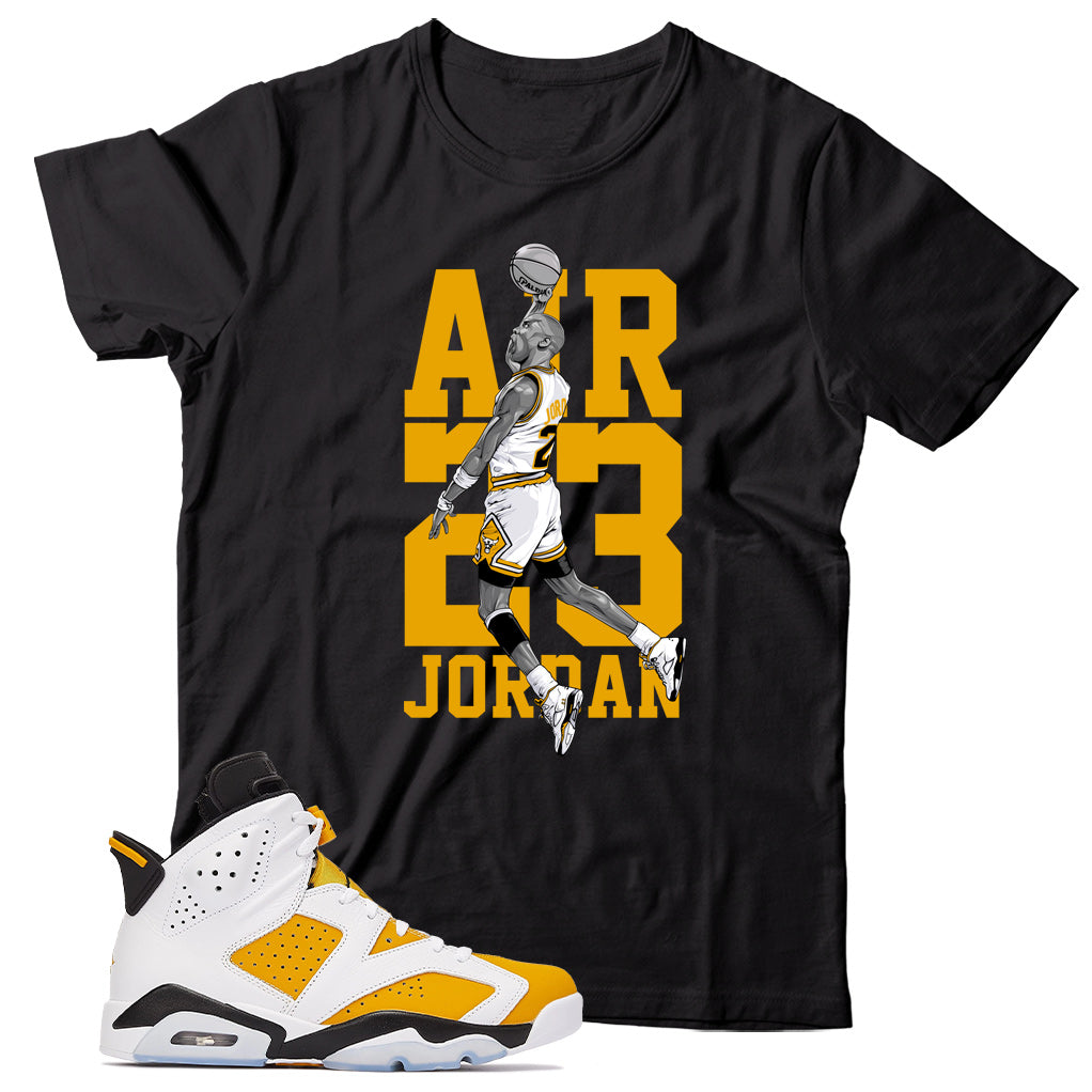 Jordan 6 Yellow Ochre shirt