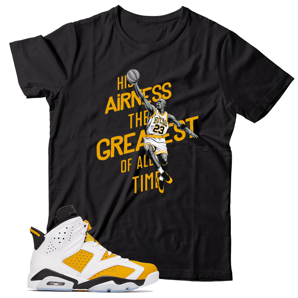 Jordan 6 Yellow Ochre shirt