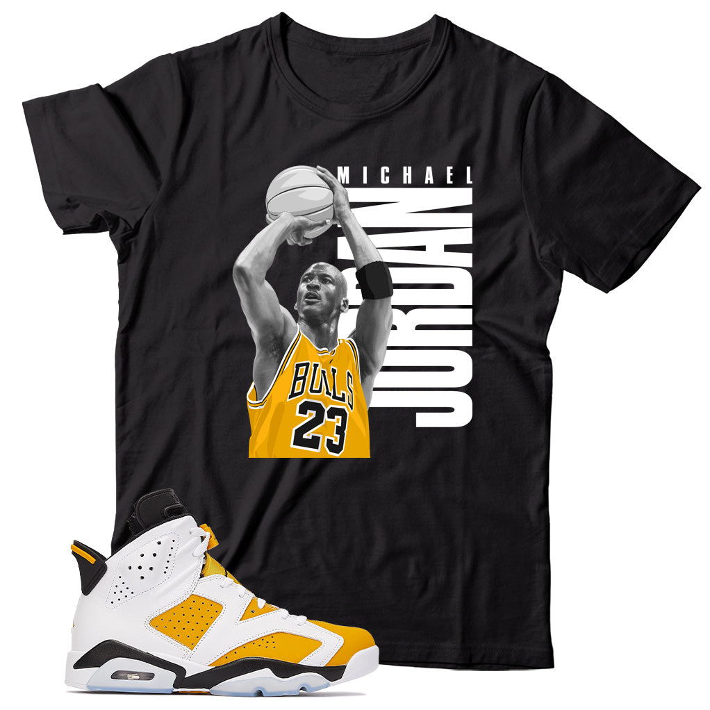 Jordan 6 Yellow Ochre shirt