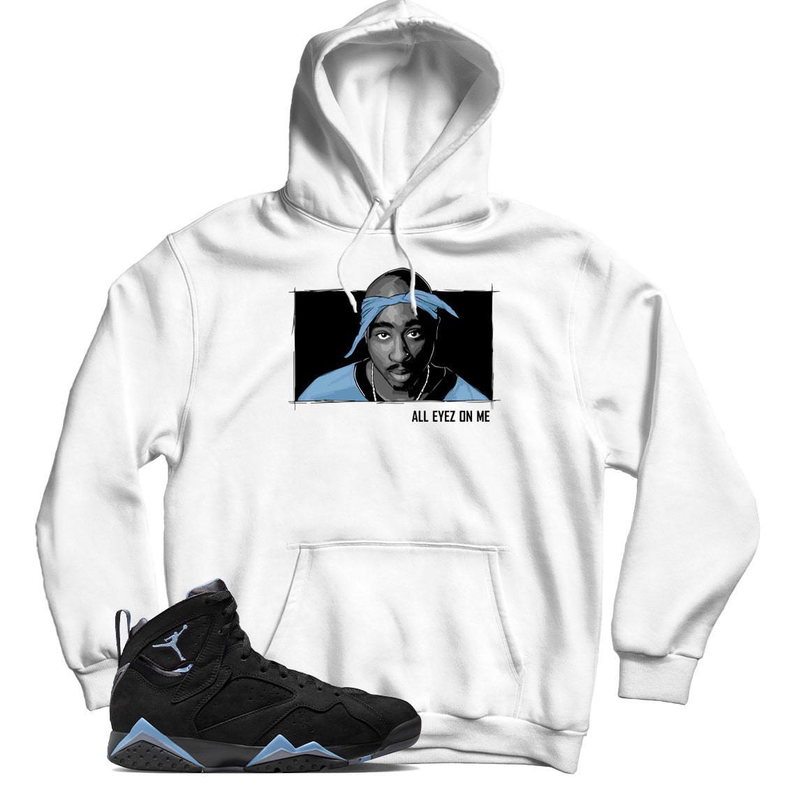 Hoodie Match Jordan 7 Chambray