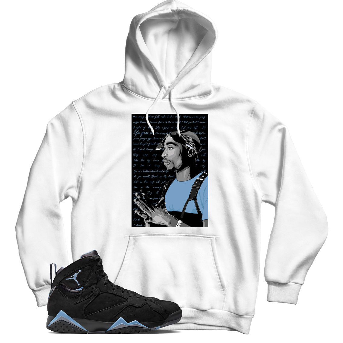 Hoodie Match Jordan 7 Chambray