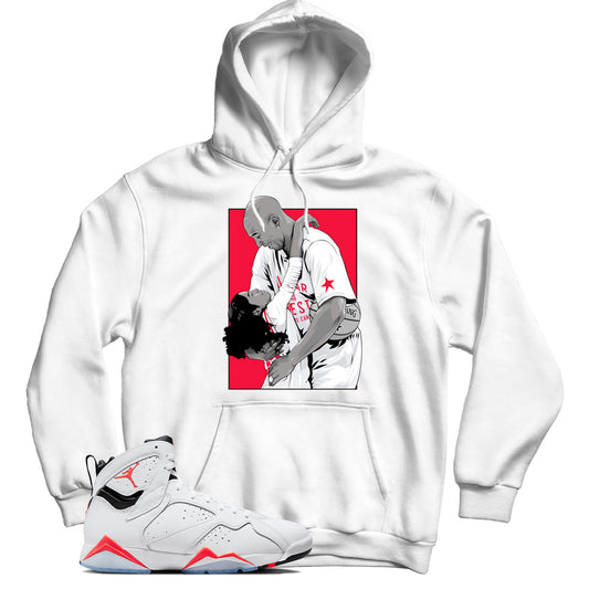 Jordan 7 White Infrared hoodie