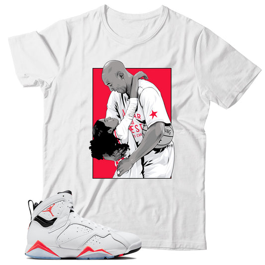 Jordan 7 White Infrared shirt