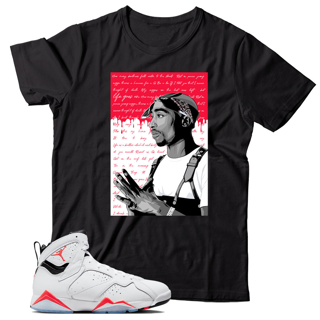 Jordan 7 White Infrared shirt