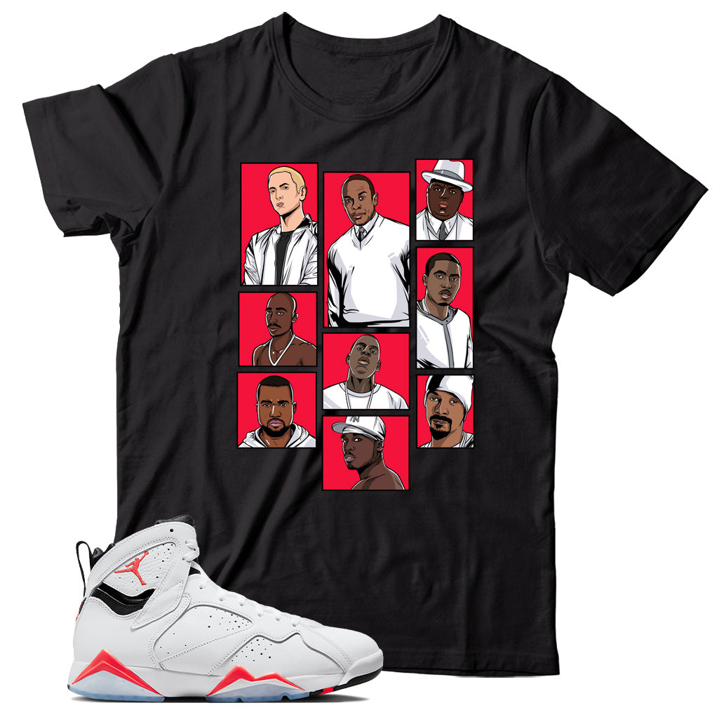 Jordan 7 White Infrared shirt