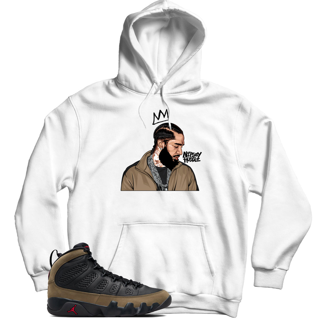 Jordan 9 Olive hoodie