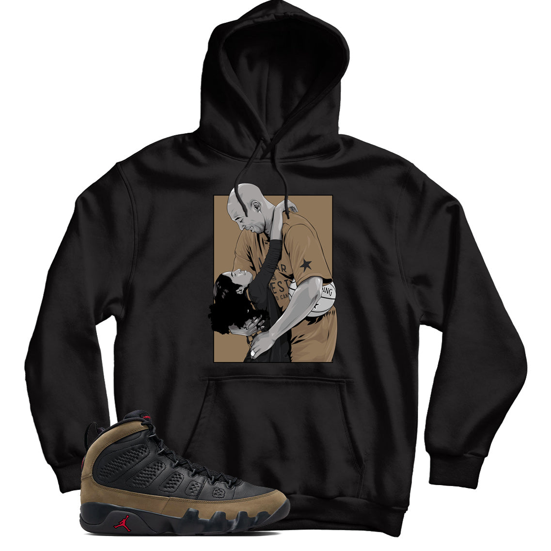 Jordan 9 Olive hoodie