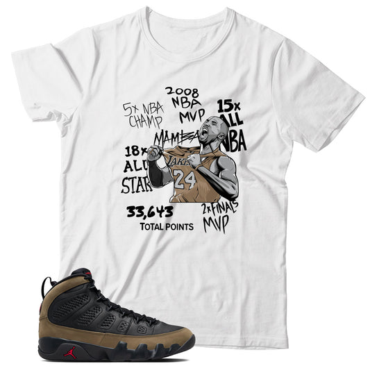 Jordan 9 Olive shirt