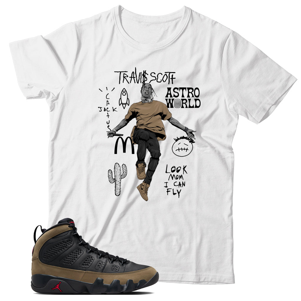 Jordan 9 Olive shirt