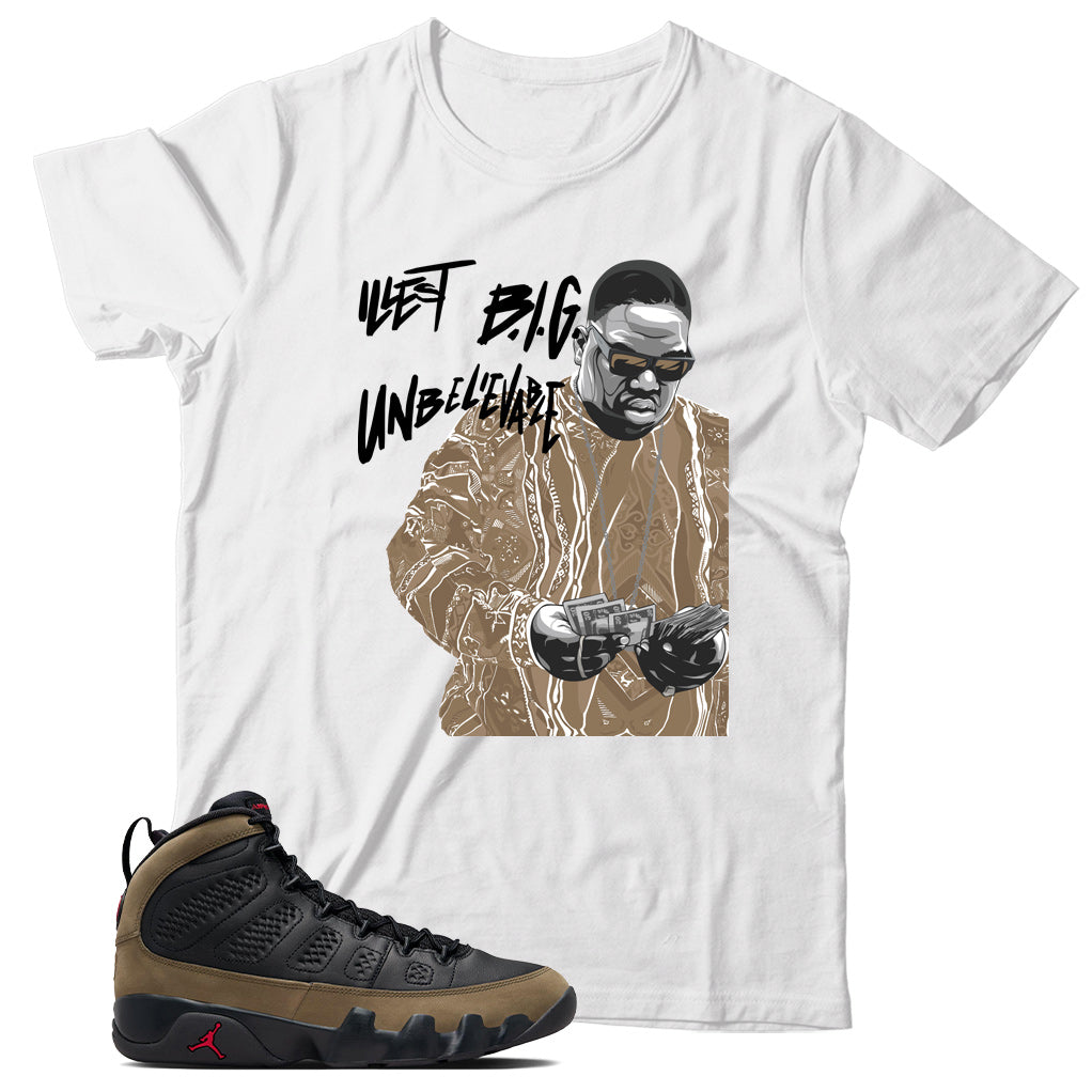 Jordan 9 Olive shirt