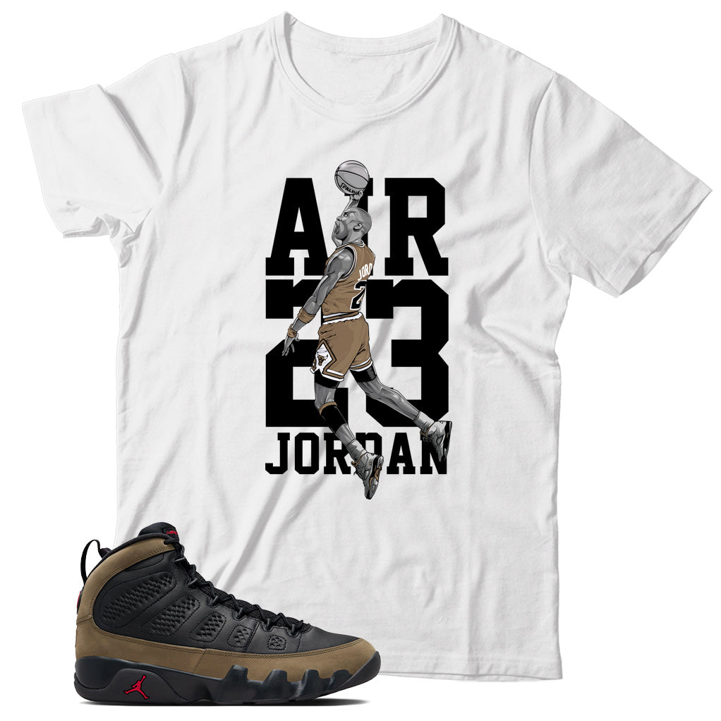 Jordan 9 Olive shirt