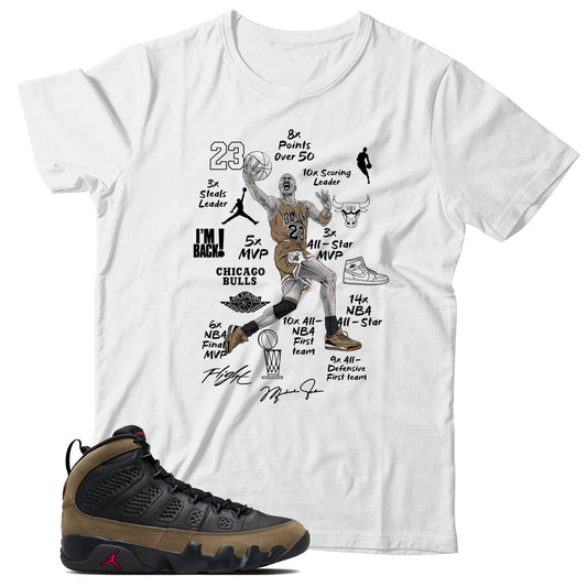 Jordan 9 Olive shirt