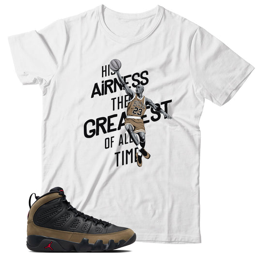 Jordan 9 Olive shirt