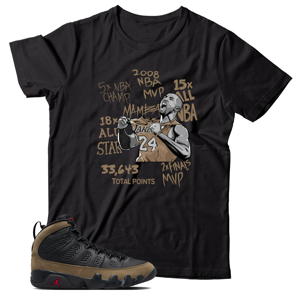 Jordan 9 Olive shirt