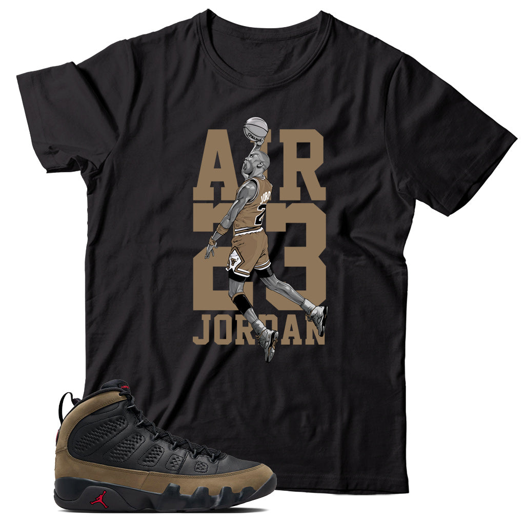 Jordan 9 Olive shirt