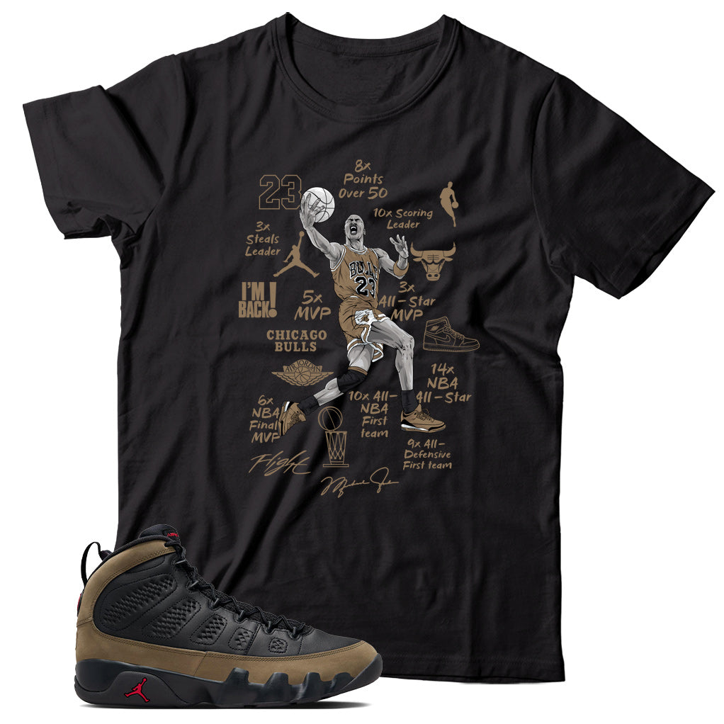 Shirt Match Jordan 9 Olive