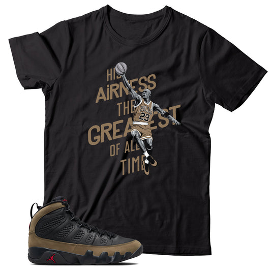 Jordan 9 Olive shirt