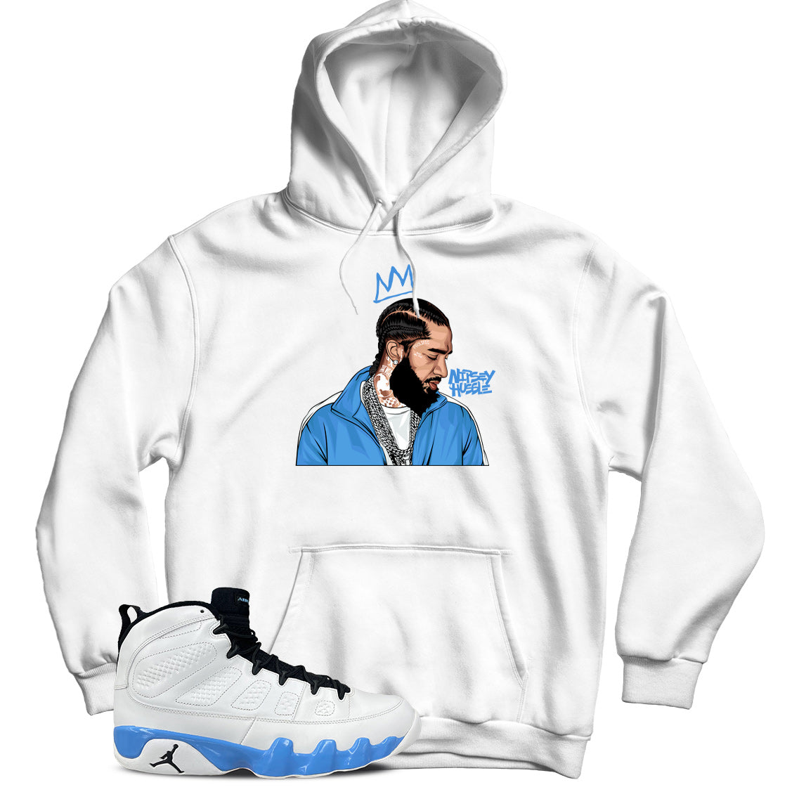 Jordan 9 Powder Blue hoodie