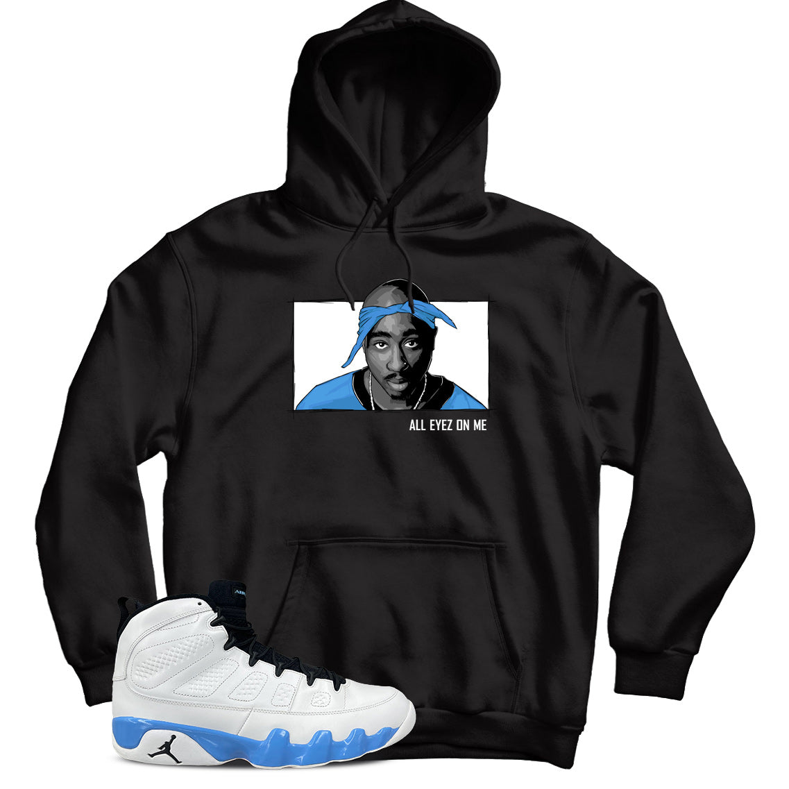 Jordan 9 Powder Blue hoodie