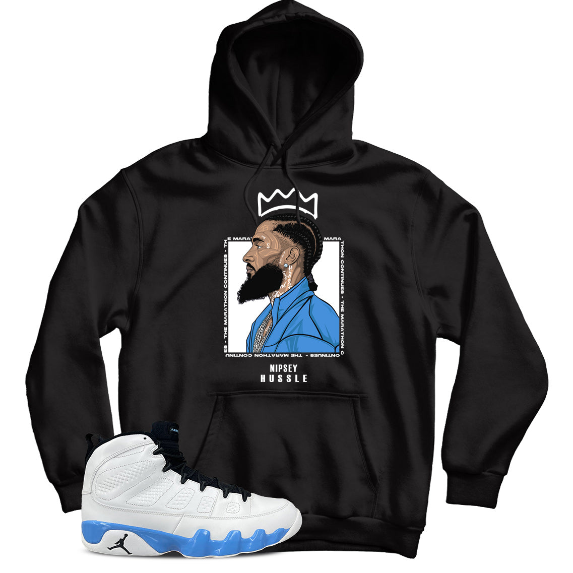 Jordan 9 Powder Blue hoodie