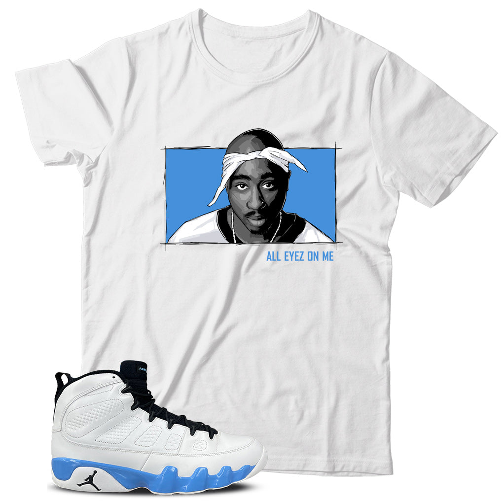 shirt match Jordan 9 Powder Blue