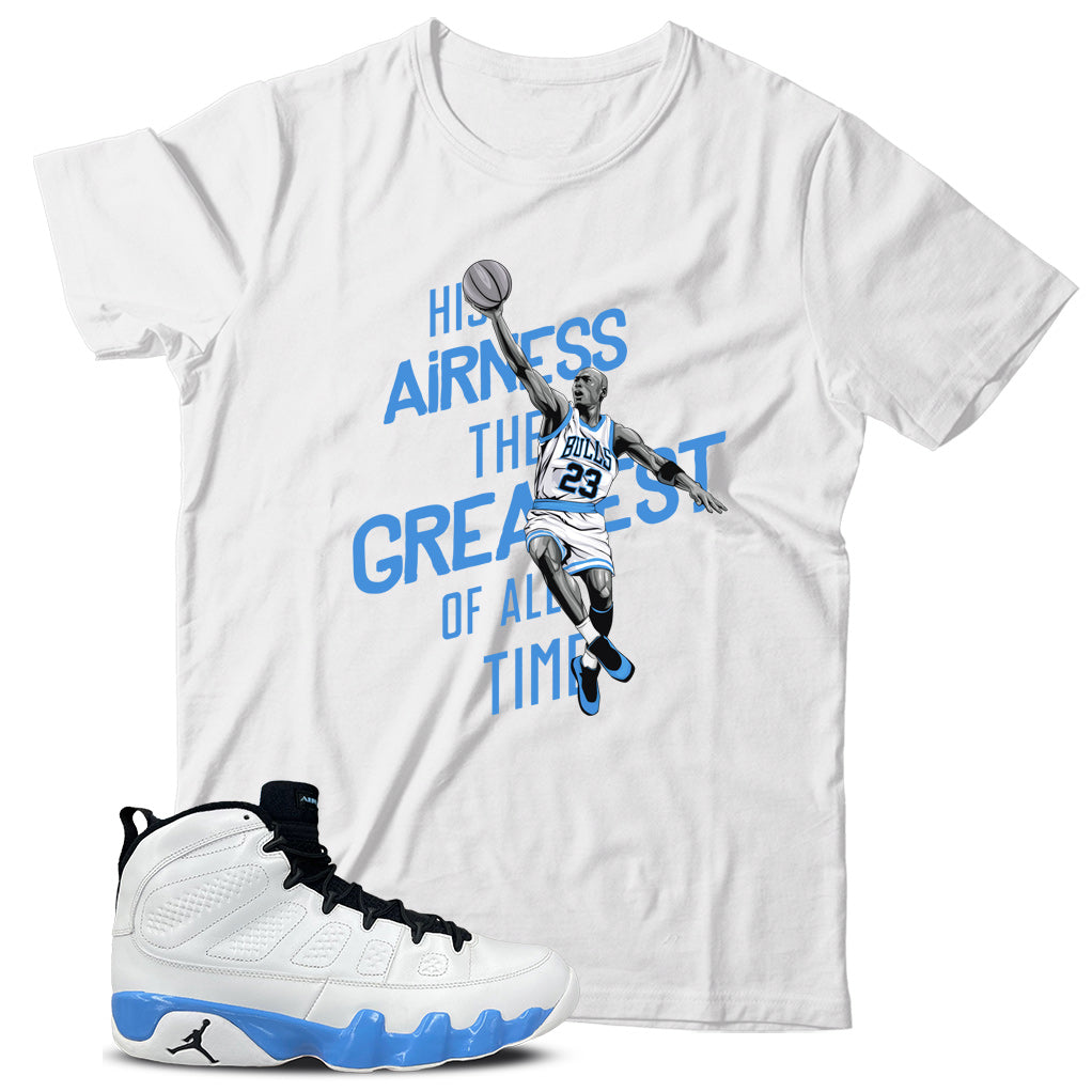 Jordan 9 Powder Blue shirt