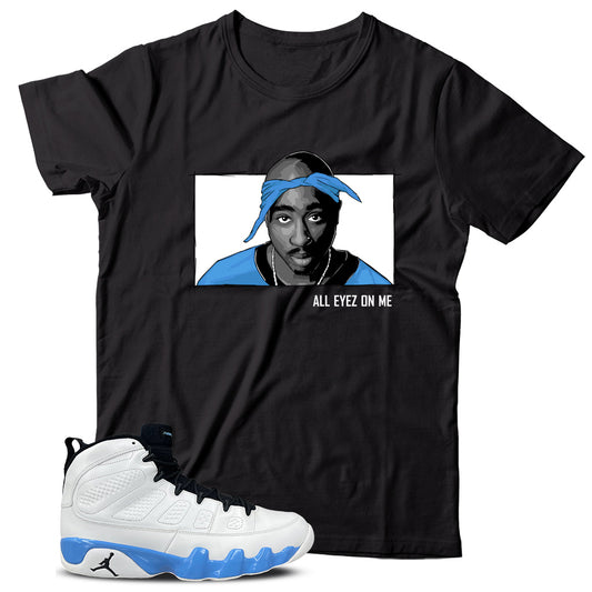 2P T-Shirt Match Jordan 9 Powder Blue