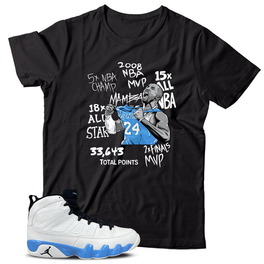 Jordan 9 Powder Blue shirt