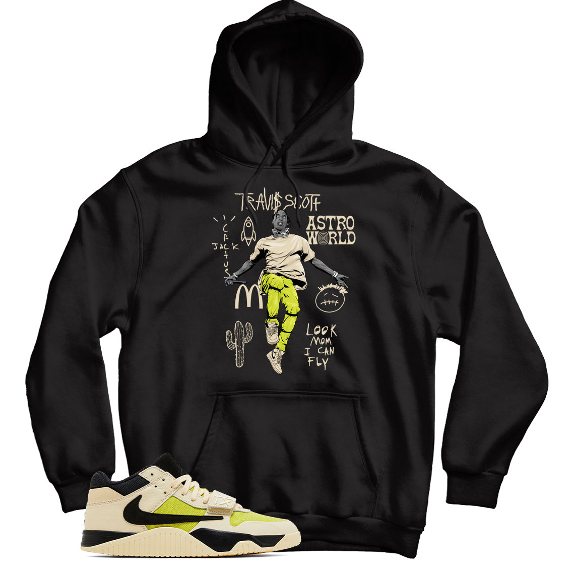 Jordan Jumpman Jack Travis Scott Bright Cactus hoodie