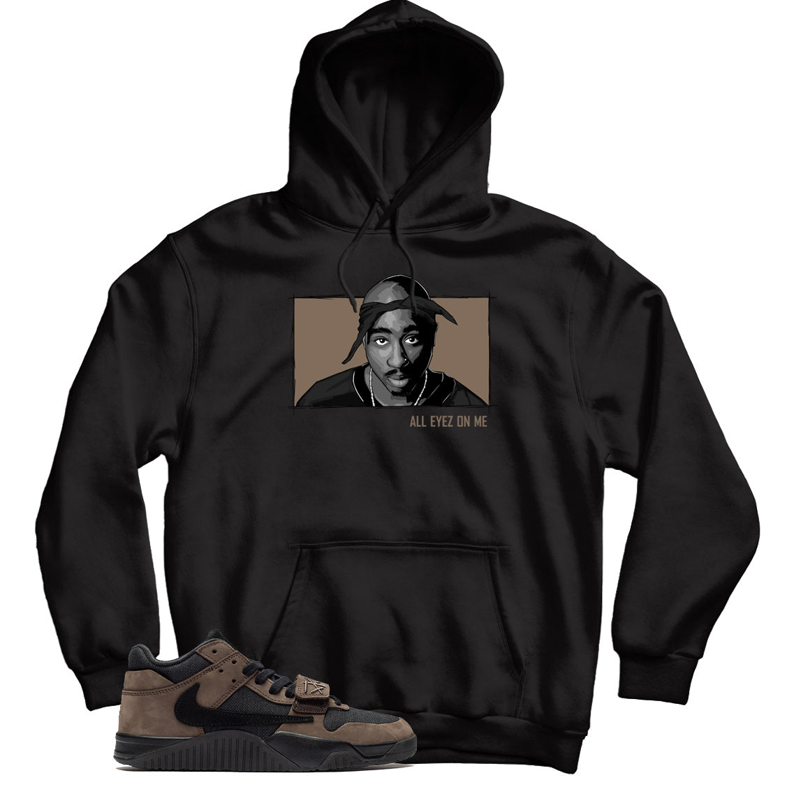 Hoodie Match Jordan Jumpman Jack Travis Scott Dark Mocha