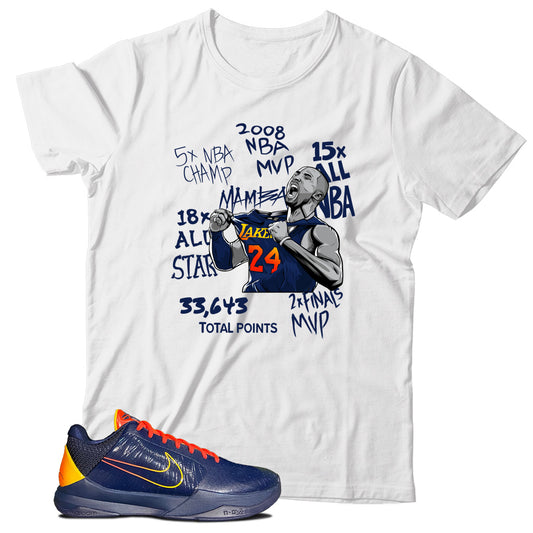 T-Shirt Match Nike Kobe 5 Protro Indiana Fever