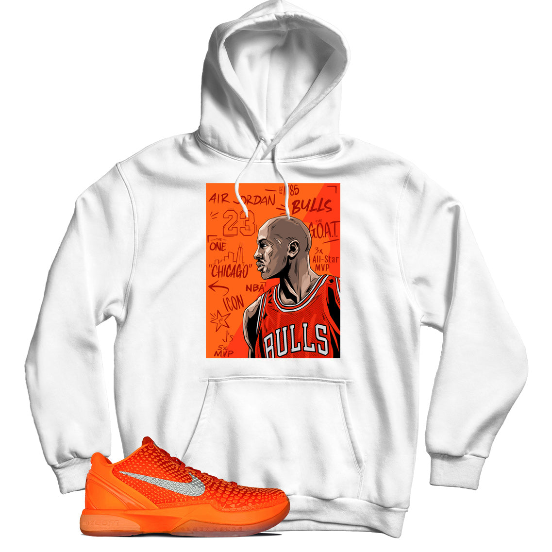 Hoodie Match Nike Kobe 6 Protro Total Orange