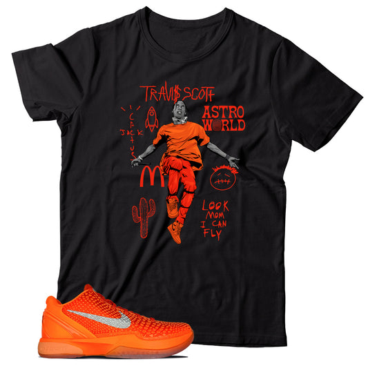 T-Shirt Match Nike Kobe 6 Protro Total Orange