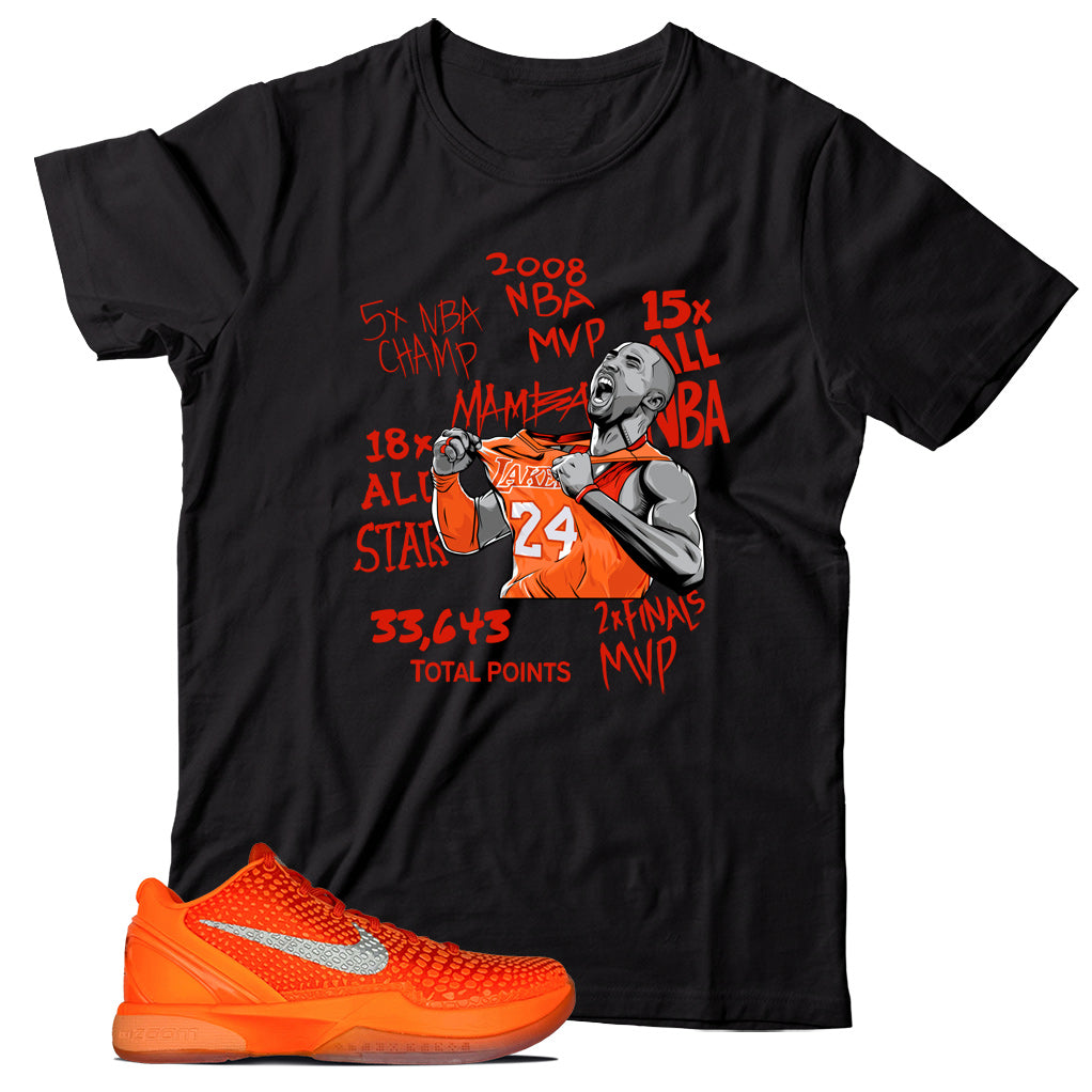 T-Shirt Match Nike Kobe 6 Protro Total Orange