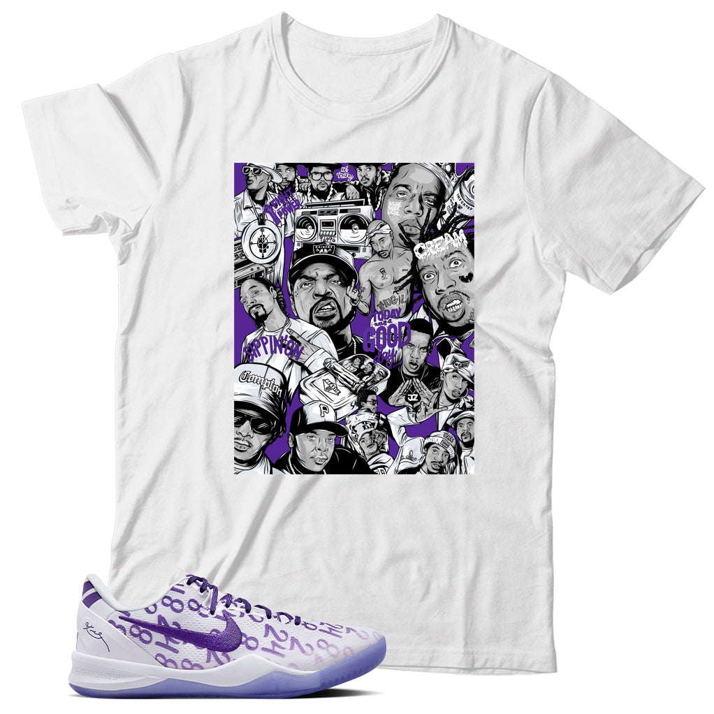 Kobe 8 Protro Court Purple shirt