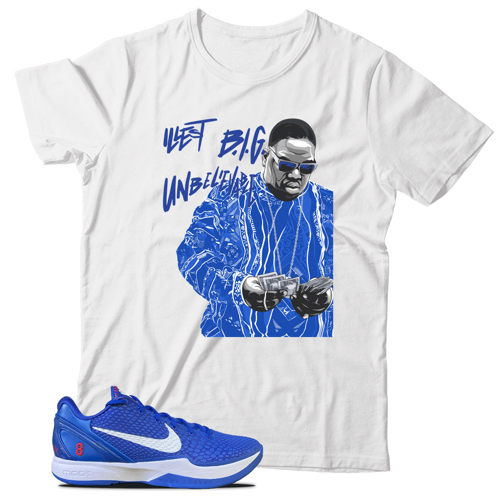 Kobe 6 Protro Dodgers shirt