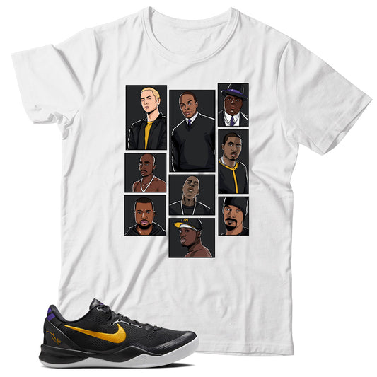 Kobe 8 Protro Lakers Away shirt