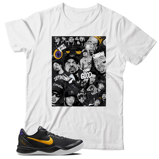 Kobe 8 Protro Lakers Away shirt