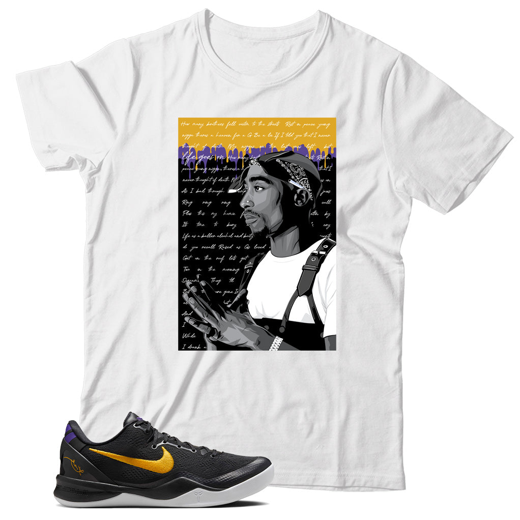 Nike Kobe 8 Protro Lakers Away shirt