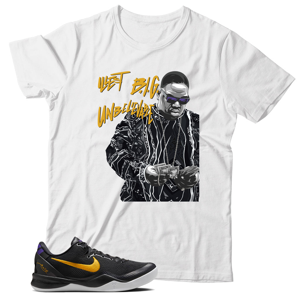 Nike Kobe 8 Protro Lakers Away shirt