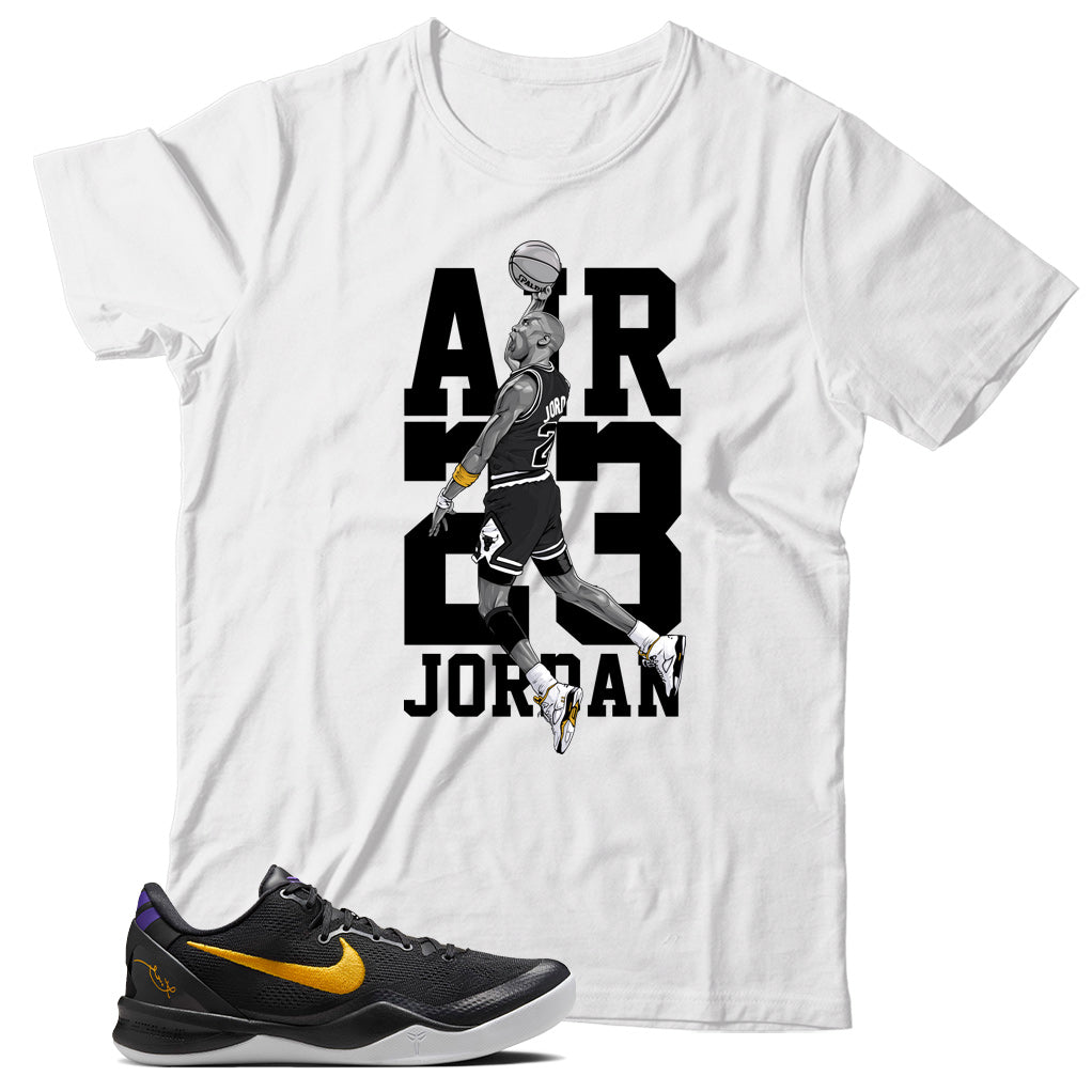 Kobe 8 Protro Lakers Away shirt