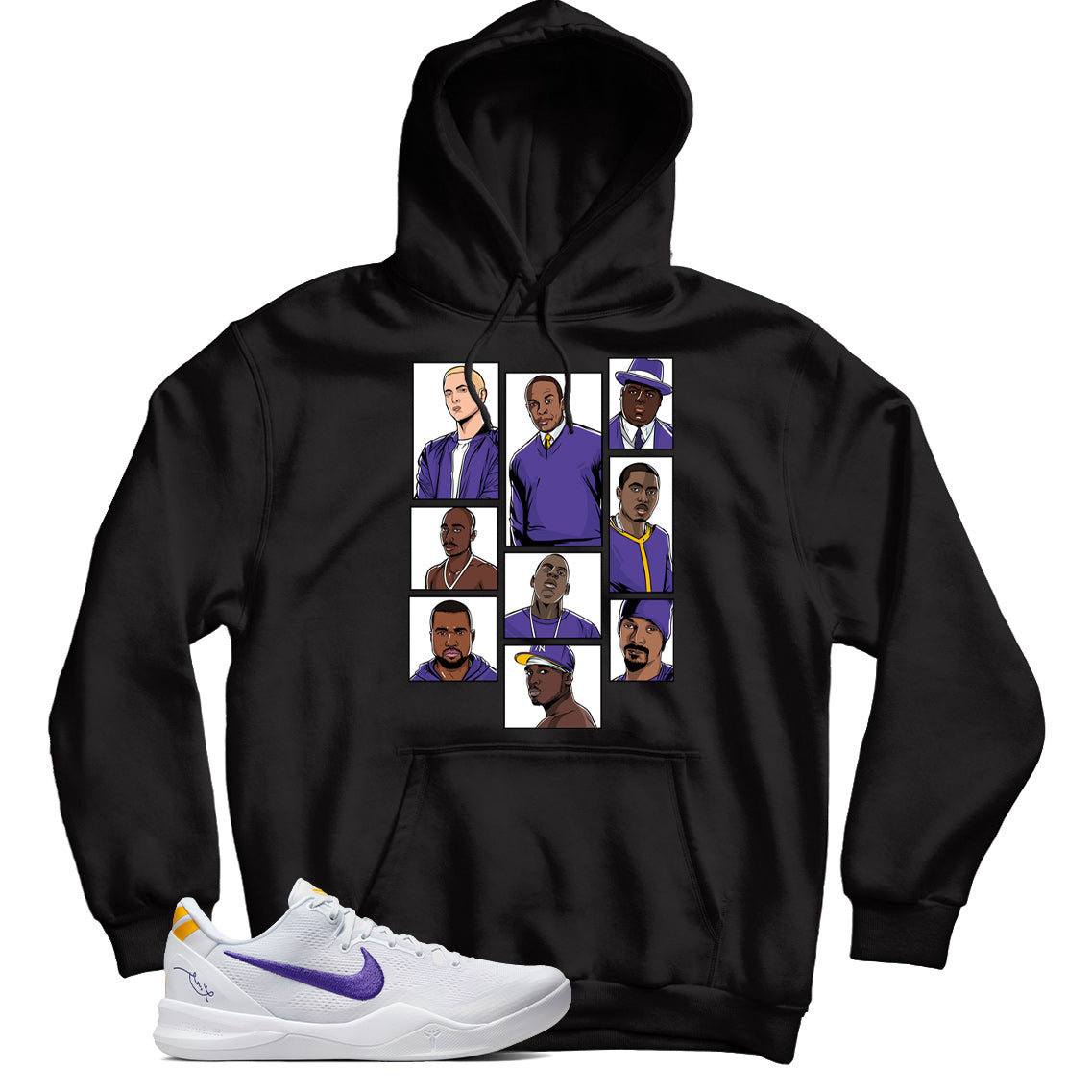 Kobe 8 Protro Lakers Home hoodie