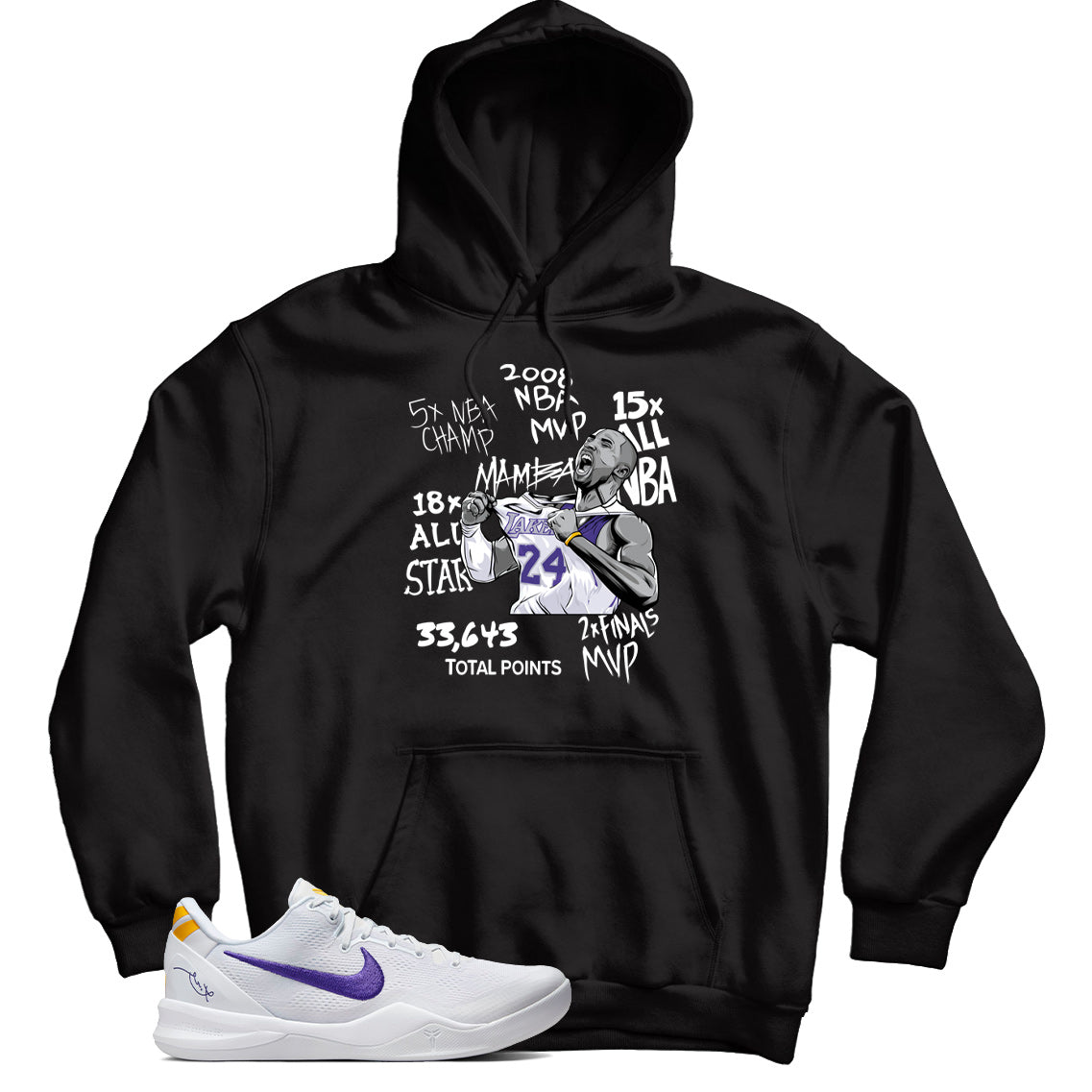 Kobe 8 Protro Lakers Home hoodie