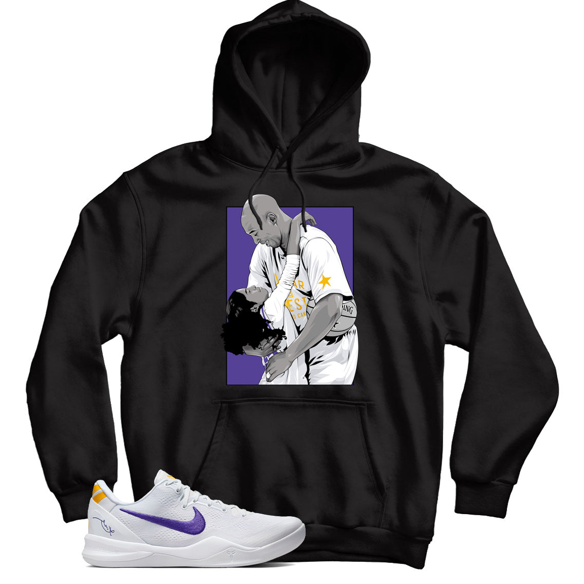 Kobe 8 Protro Lakers Home hoodie