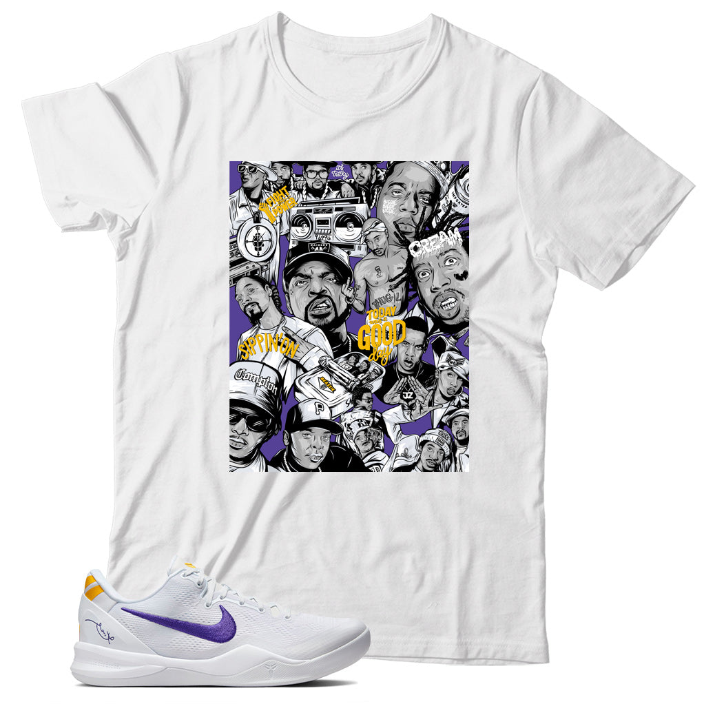 Kobe 8 Protro Lakers Home shirt