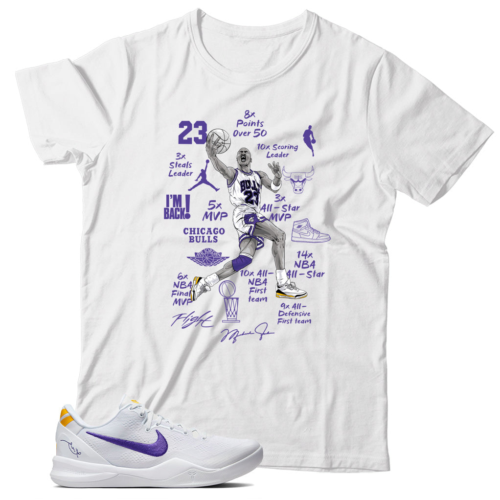 Kobe 8 Protro Lakers Home shirt