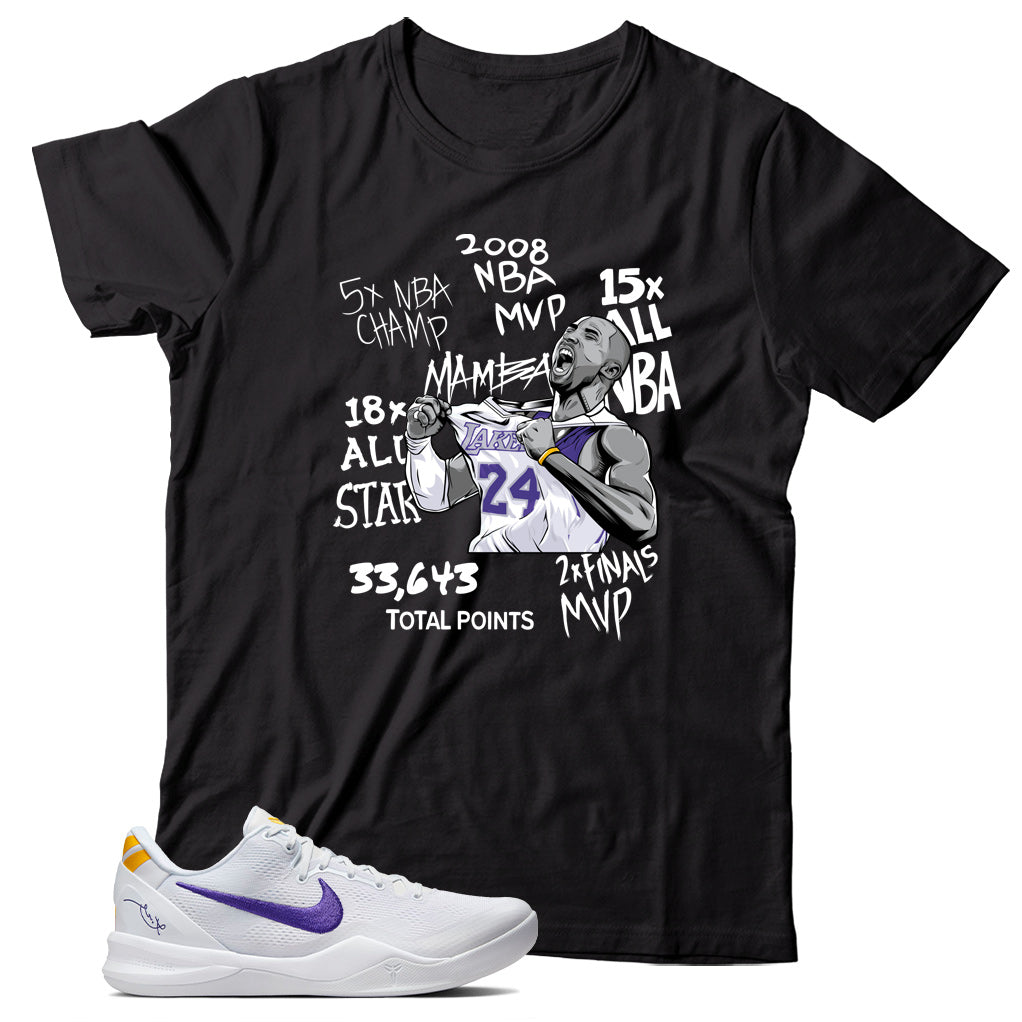 Kobe 8 Protro Lakers Home shirt