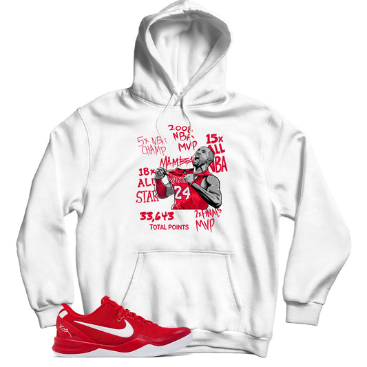 Kobe 8 Protro University Red hoodie